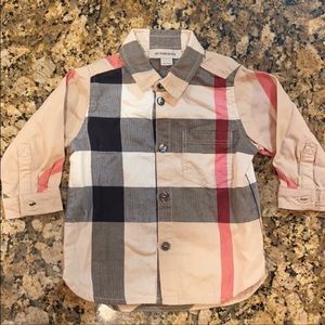 9m Burberry boy shirt ! LIKE NEW !!!